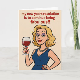 Funny New Year card Helgkort