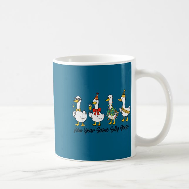 Funny New Year Same Silly Goose Happy New Year 202 Kaffemugg (Höger)