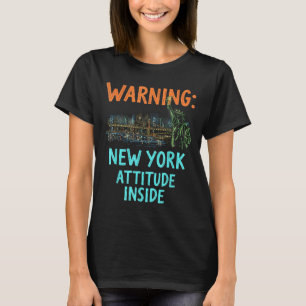Funny New York City Night Skyline Vintage T Shirt
