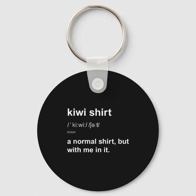 Funny New Zealand For Men Women Kiwi Gift Humour  Nyckelring (Framsida)