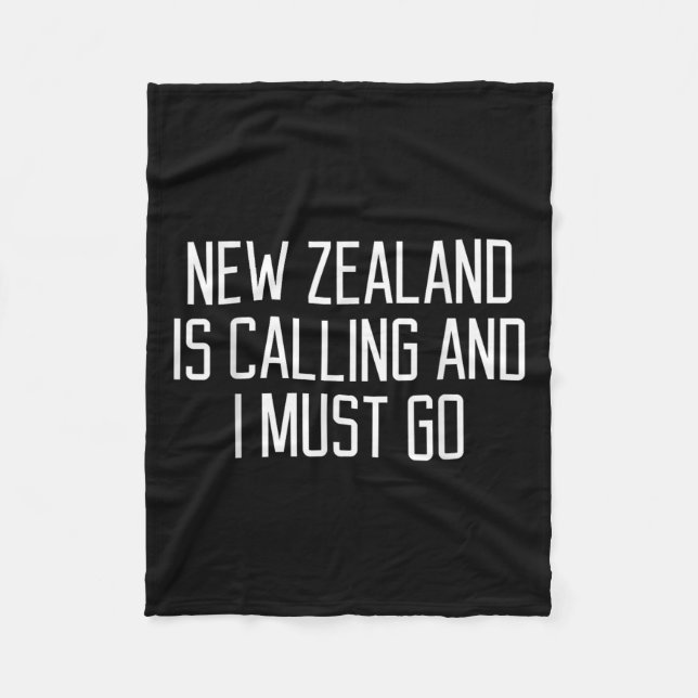 Funny New Zealand Quote  Fleecefilt (Framsidan)