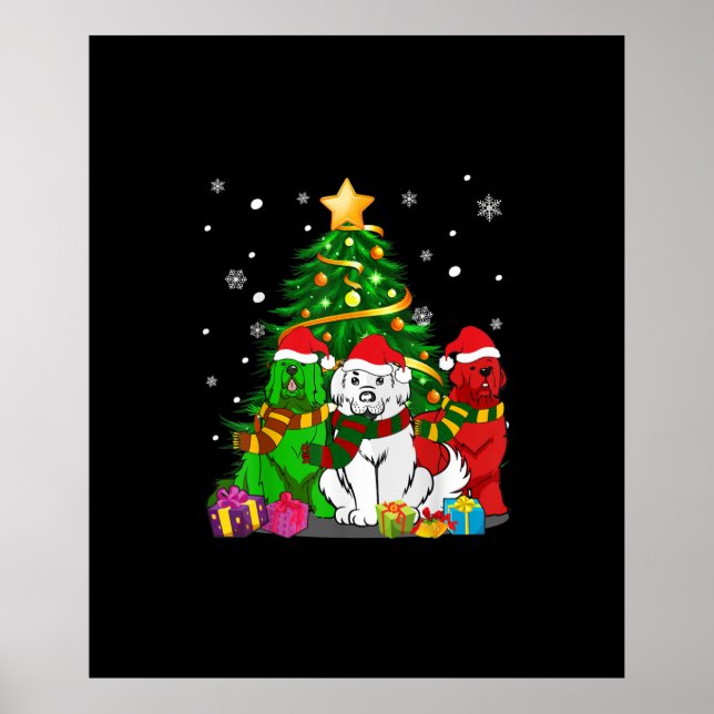 Funny Newfie | Funy Newfoundland Hund jul Poster (Framsidan)