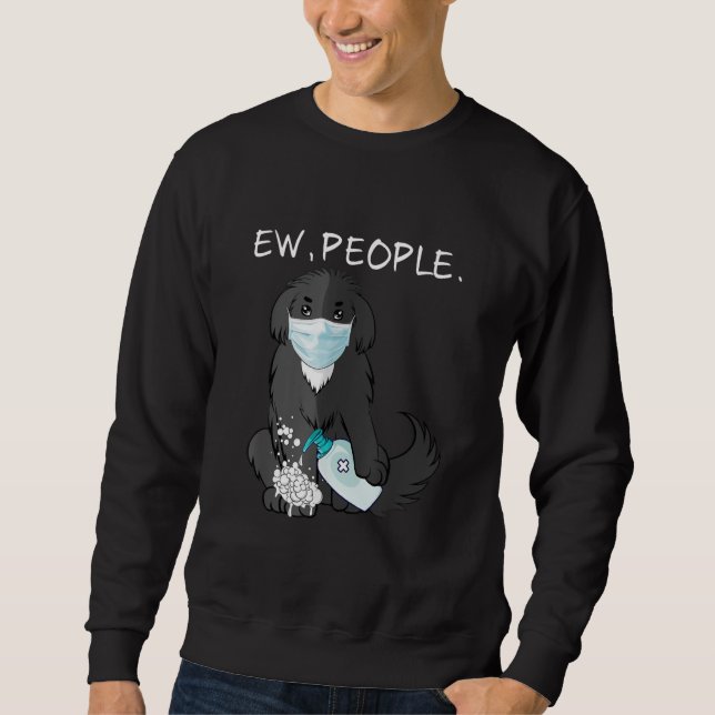Funny Newfoundland Ew People Hund älskare Lång Ärmad Tröja (Framsida)