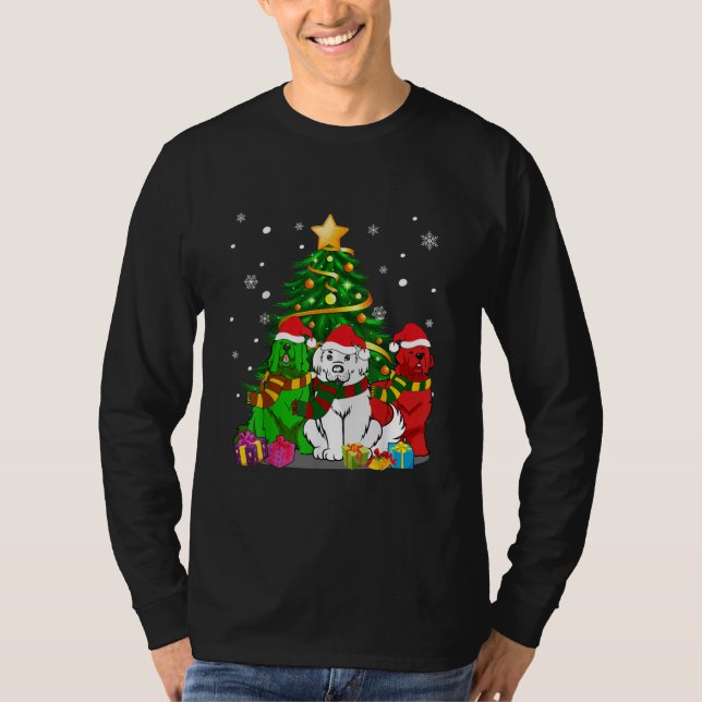 Funny Newfoundland Hund | Bästa julklapp T Shirt (Framsida)