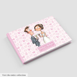 Funny Newlyweds Humor Bröllop Guest bok
