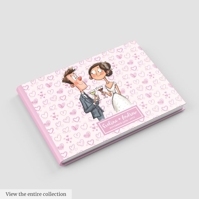 Funny Newlyweds Humor Bröllop Guest bok (Funny Newlyweds Humor Wedding Guest book)