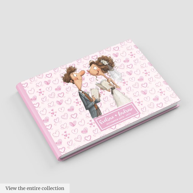 Funny Newlyweds Humor Bröllop Guest bok (Funny Newlyweds Humor Wedding Guest book)
