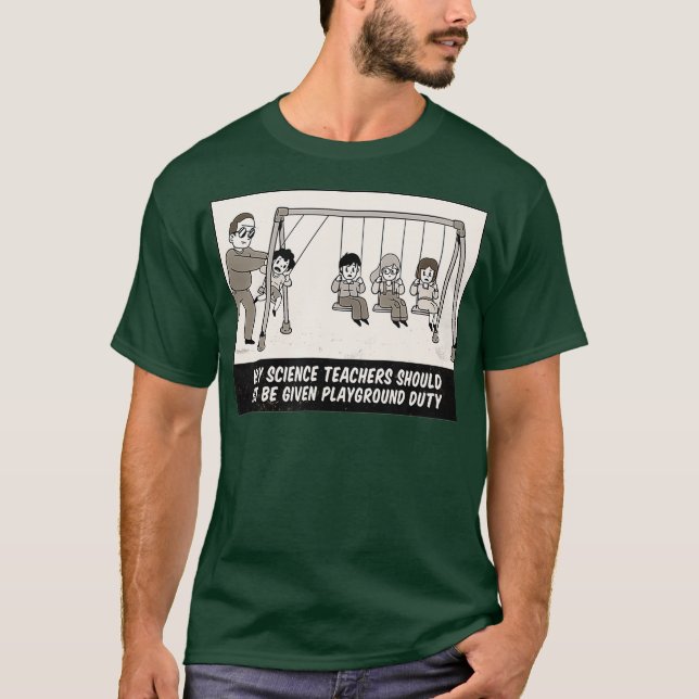 Funny Newton Cradle Science Lacher Physics T Shirt (Framsida)