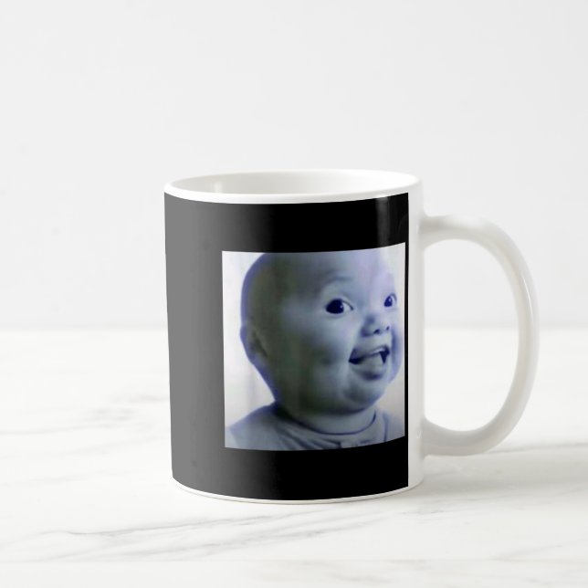 Funny Niche Baby Gen Z Meme Ai Viral Giggling Ai L Kaffemugg (Höger)