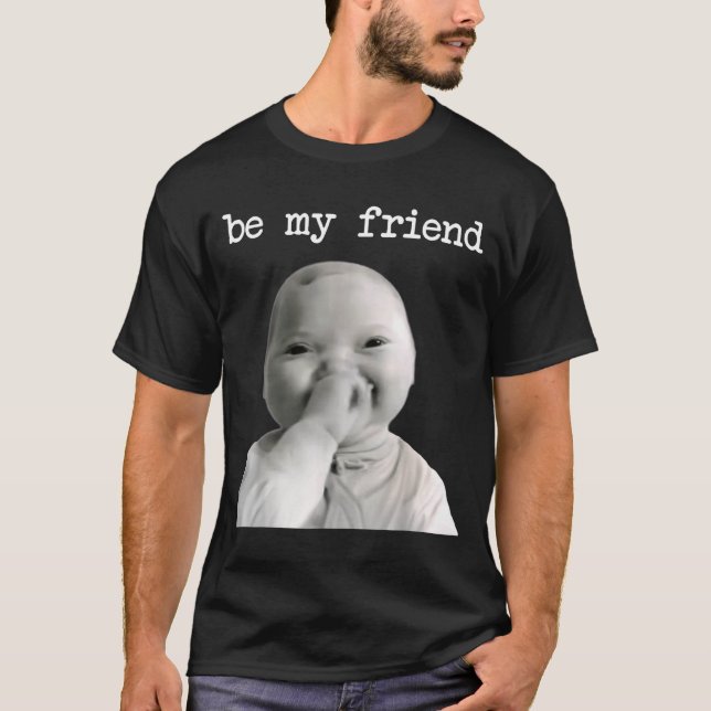 Funny Niche Baby Gen Z Meme Ai Viral Giggling Ai L T Shirt (Framsida)