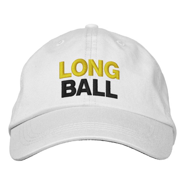 Funny Nickname Novelty Manar Golf LONG BOLL Broderad Keps (Framsida)