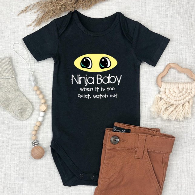 Funny Ninja Baby - Bodykostym T Shirt (Skapare uppladdad)