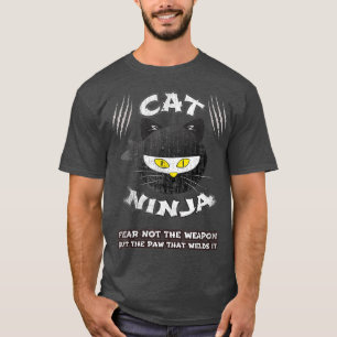 Funny Ninja Cat Meme Ninjutsu Anime Kawaii Älskare T Shirt