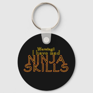 Funny Ninja Joke Keychain Fob Nyckelring