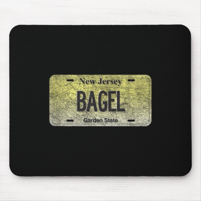 Funny Nj State Vanity License Plate Bagel  Musmatta (Framsidan)