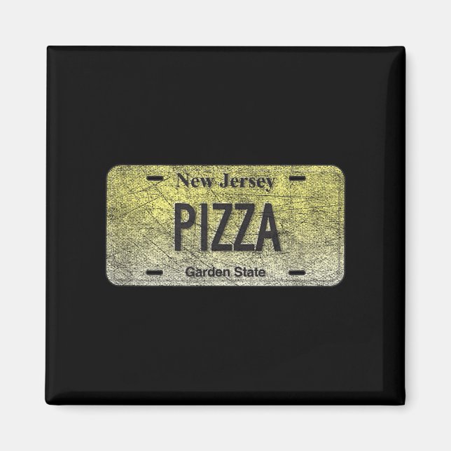 Funny Nj State Vanity License Plate Zza  Magnet (Framsidan)