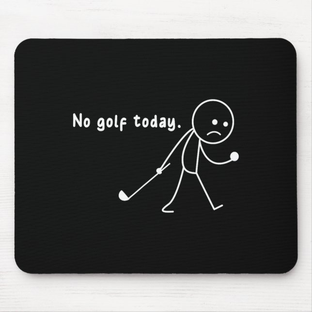 Funny No Golf Today,rain,golf Lover Funny Gift Tee Musmatta (Framsidan)