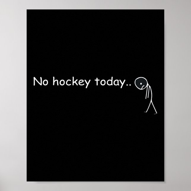 Funny No Hockey Today _5  Poster (Framsidan)