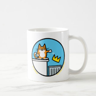 Funny No Kings Cat Cartoon Mugs Kaffemugg