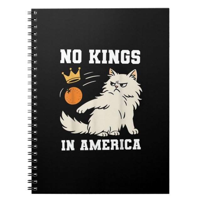 Funny No Kings in America Retro Classic Style Anteckningsbok (Framsidan)
