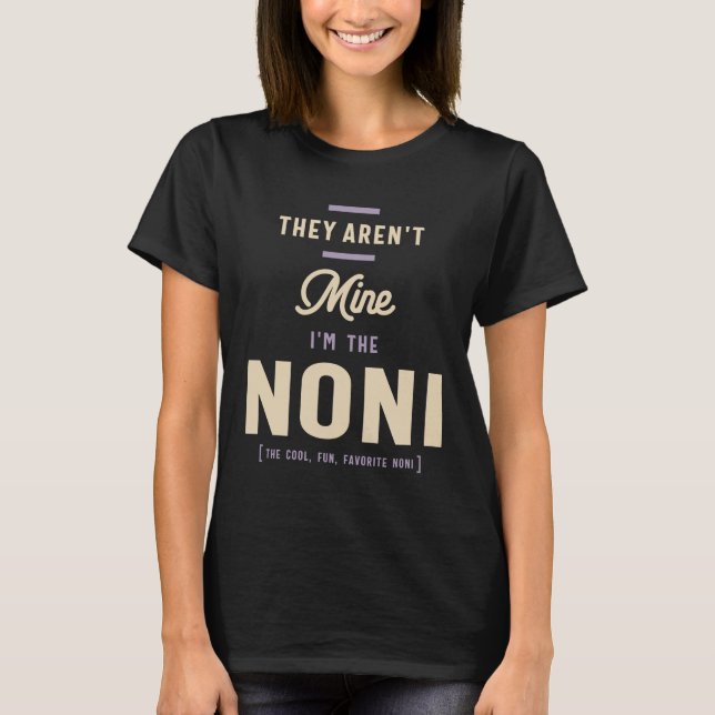 Funny Noni T Shirt (Framsida)