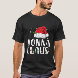 Funny Nonna Claus jul T-Shirt Pajamas Santa
