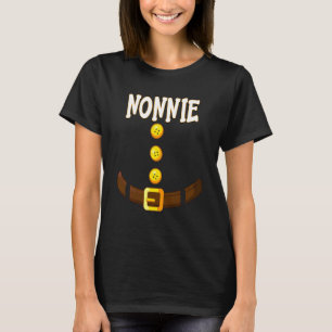 Funny Nonnie jul Gnome Dwarf Matching Elf Co T Shirt
