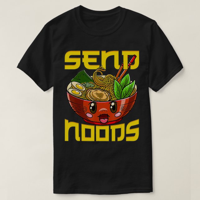 Funny Noodz Skicka Noods Ramen Noodles Japansk noo T Shirt (Design framsida)