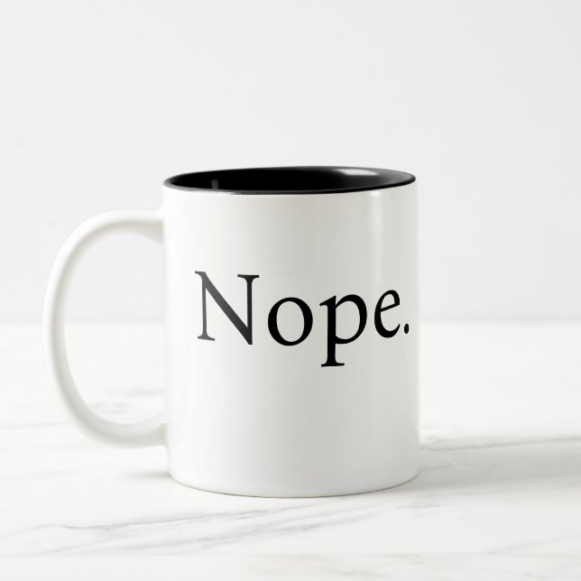 Funny Nope Coffee Mugg (Vänster)
