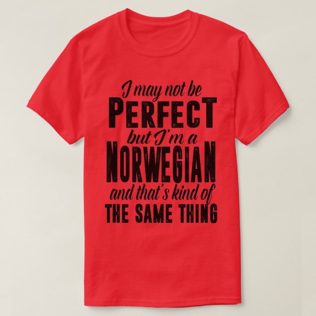 Funny Norge Norsk Gift Viking t  T Shirt (Design framsida)