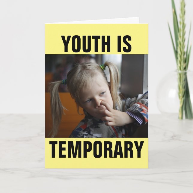 FUNNY NOSE PICKING FÖDELSEDAGSKORT KORT (Framsida)