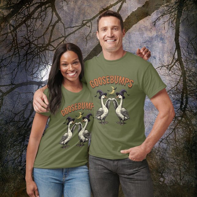 Funny Nostalgic Goose Bumps Halloween T Shirt (Skapare uppladdad)