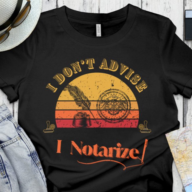 Funny Notary | Kontor - jag råder inte, jag notera T Shirt (Skapare uppladdad)