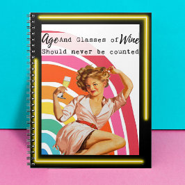 Funny Notebook Journal Best Friend Gift "Age" Anteckningsbok