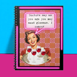 Funny Notebook Journal Best Friend Gift "Glasses" Anteckningsbok