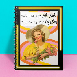 Funny Notebook Journal Best Friend Gift "TikTok" Anteckningsbok