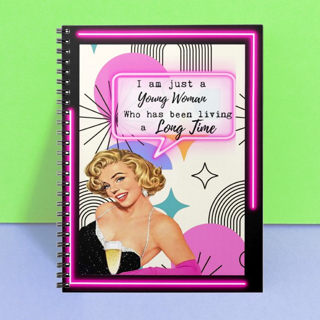 Funny Notebook Journal Best Friend Gift "Young" Anteckningsbok (Skapare uppladdad)