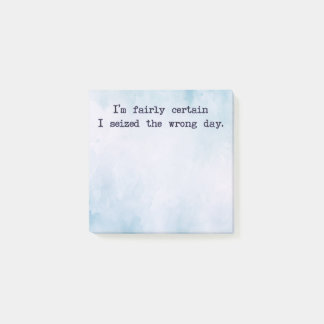 Funny Notepad | Seize the Day | Office Notes Post-it Block