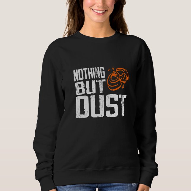 Funny Nothing But Dust - Trap Shooting Premium T Shirt (Framsida)