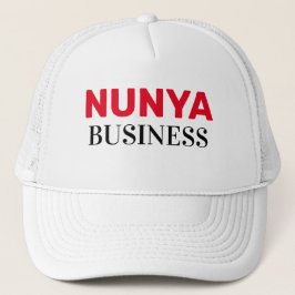 Funny Novelty Baseball NUNYA AFFESS Keps