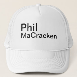 Funny Novelty Baseball PHIL MACRACKEN Keps