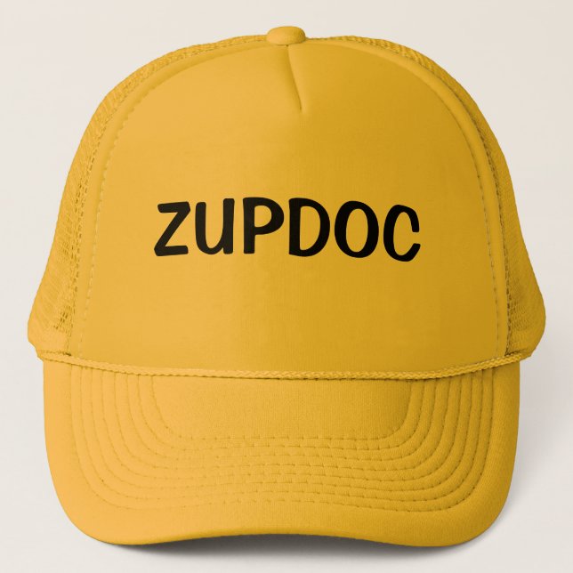 Funny Novelty Baseball ZUPDOC Keps (Framsida)