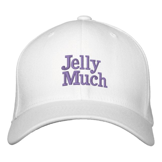 Funny Novelty Kvinnor i Mode JELLY MUCH Embroider Broderad Keps (Framsida)