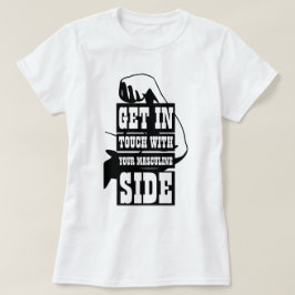 Funny Novelty KVINNOR MASCULINSIDA T Shirt