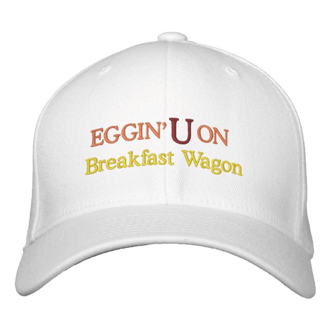 Funny Novelty Manar Sports EGGIN'UON Broderad Keps (Framsida)
