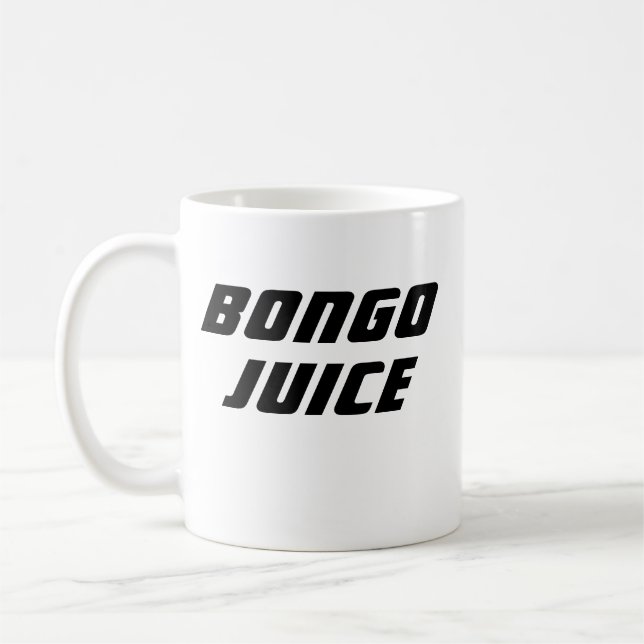 Funny Novelty Office Gift BONGO JUICE Kaffemugg (Vänster)