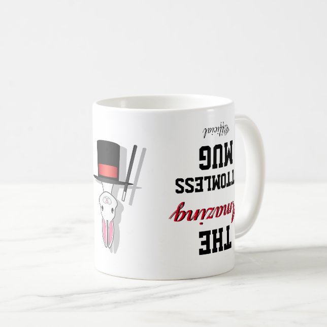 FUNNY Novelty OFFICIELL FANTASTISK BOTTOMLESS Kaffemugg (Framsida höger)