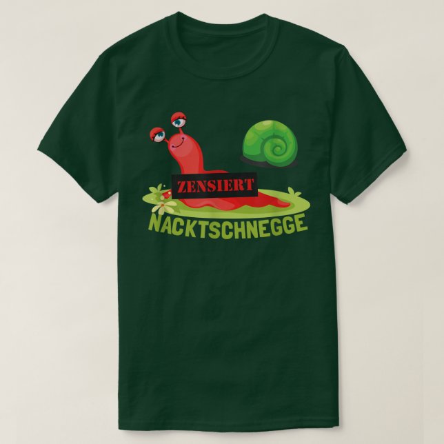 Funny nudibranch slug Fun  T Shirt (Design framsida)