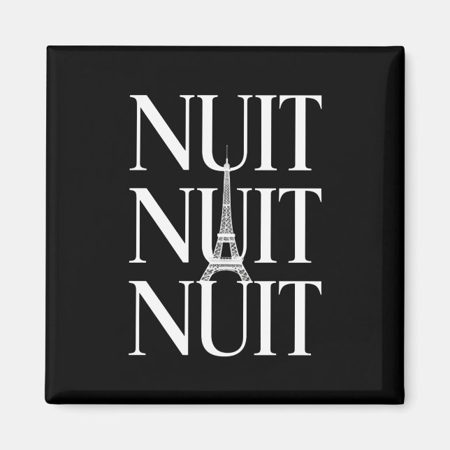 Funny Nuit Nuit Magnet (Framsidan)