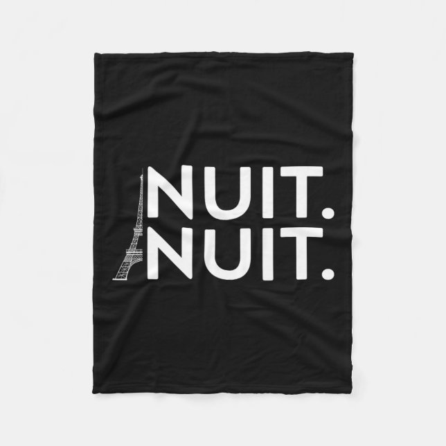 Funny Nuit Nuit Tee Fleecefilt (Framsidan)